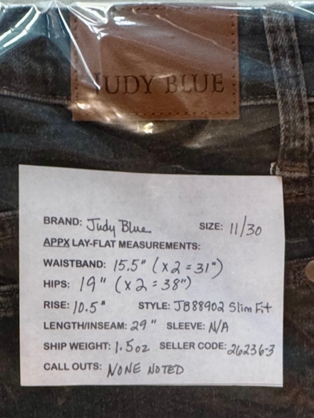 Judy Blue Jeans Slim Fit Black JB88902 (11/30) - Picture 14 of 17